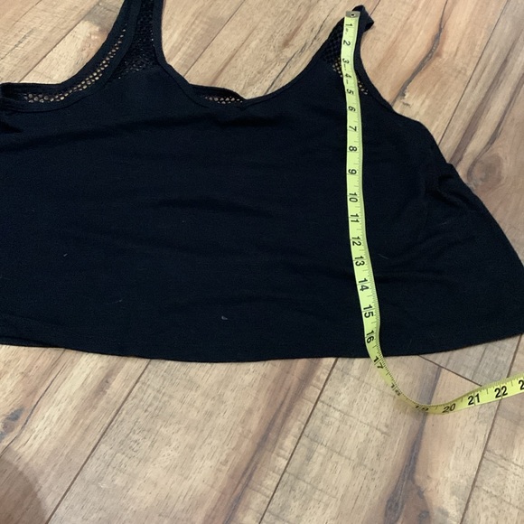 Fishnet crop tank top black - Picture 7 of 11